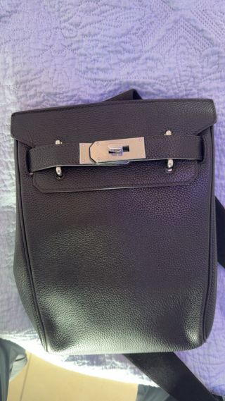 Hermès Togo HAC a Dos PM PHW Negro