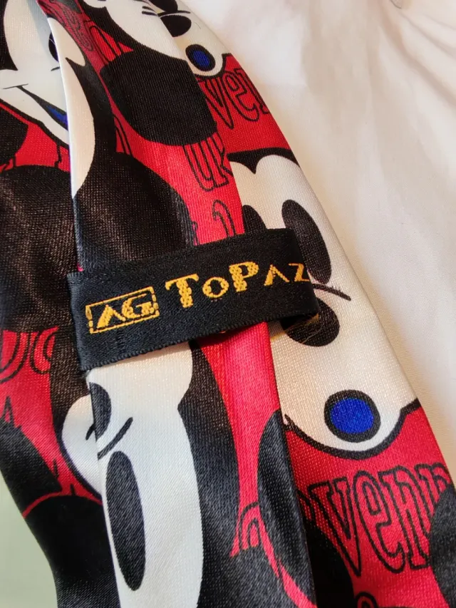 Cravatta Disney Mickey Mouse Rossa