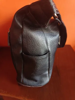 Bolso de hombro mujer negro y marrón