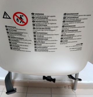 Trona Bebe Bandeja Ikea ANTILOP Blanca - MADRID