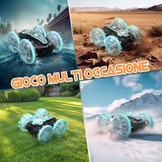 Coche Teledirigido, 2.4Ghz Impermeable RC Car 4WD