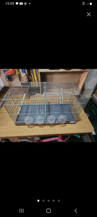 2 gabbie metalliche per allevamento