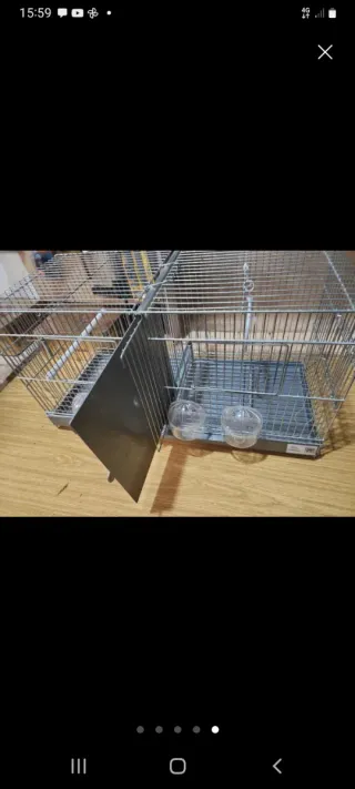 2 gabbie metalliche per allevamento
