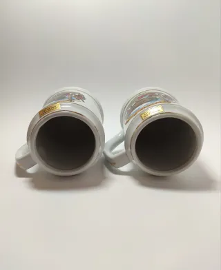 Jarras cerámicas de Galicia decoradas a mano