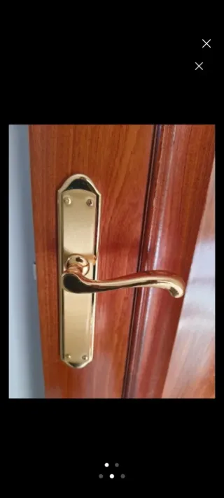 Puerta madera maciza caoba