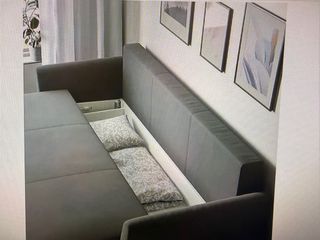 Sofá Cama Gris 3 plazas en tela