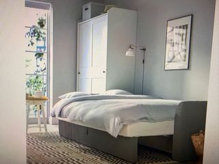 Sofá Cama Gris 3 plazas en tela