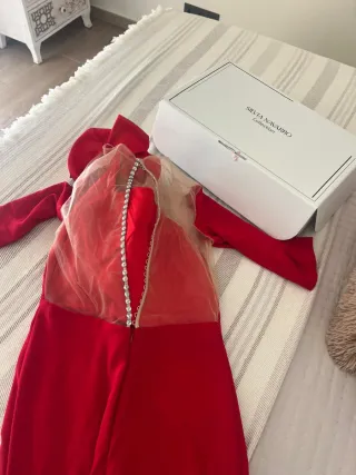 Vestido de fiesta Silvia Navarro Rojo