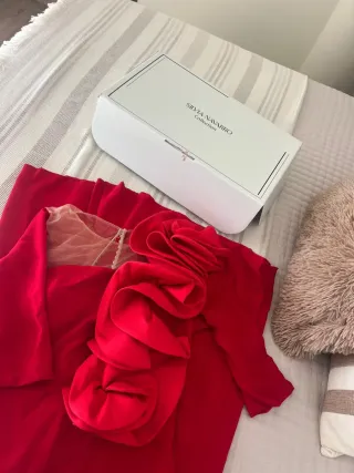 Vestido de fiesta Silvia Navarro Rojo