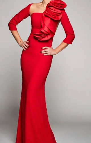 Vestido de fiesta Silvia Navarro Rojo