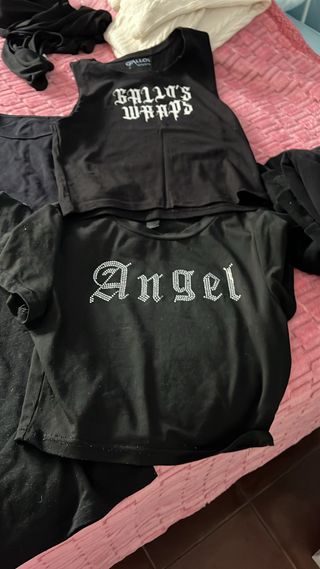 Lote Ropa Mujer Negra y Rosa