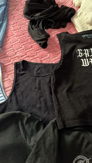 Lote Ropa Mujer Negra y Rosa