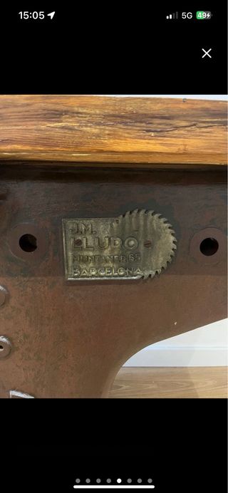 Base industrial vintage J.M. Bludó Barcelona