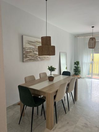 Mesa comedor madera bicolor