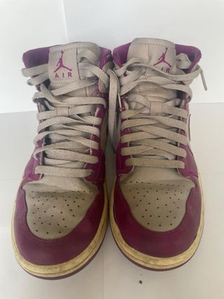 Scarpe Jordan 1 Mid Viola Grigio