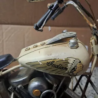 Moto Indian Metal Decorativa