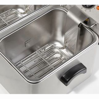 Freidora Doble Acero Inox.