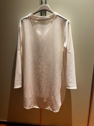 Camicia lunga donna bianca