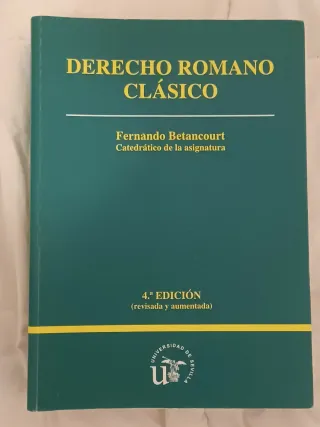 Libro "Derecho romano clásico"