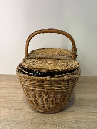 CESTA DE MIMBRE CLÁSICA