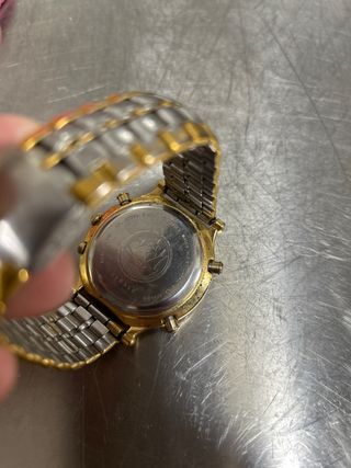 Reloj Seiko World Timer Cronógrafo Oro/Plata