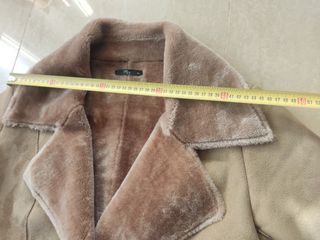 Abrigo de pelo mujer marrón