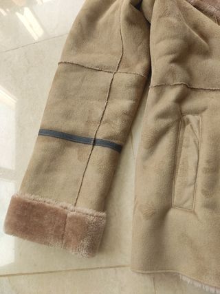 Abrigo de pelo mujer marrón