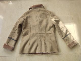 Abrigo de pelo mujer marrón