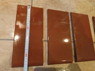 4 Azulejos Marrones 24x10.7 cm