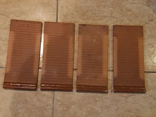 4 Azulejos Marrones 24x10.7 cm