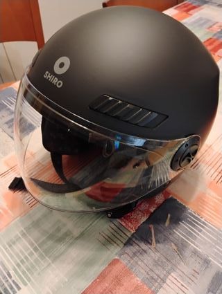 Casco Moto Integral Shiro Talla S Negro