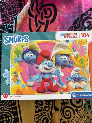 Puzzle de Frozen y de los pitufos