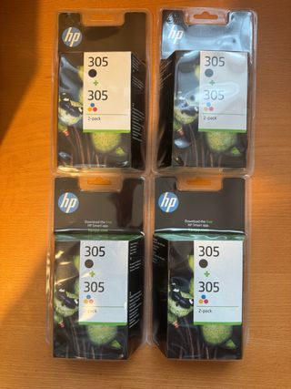 4 HP 305 Nero e Tricromia 6ZD17AE 2-pack