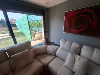 Sofá Rinconera Beige Tela