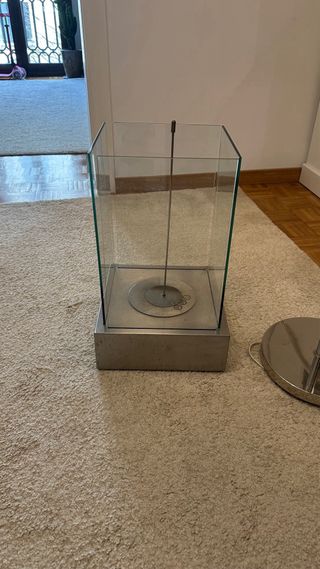 Chimenea bioetanol diseño cristal