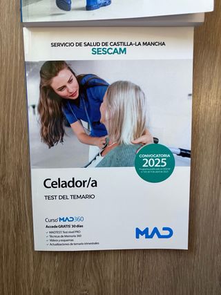 Sescam celador temario tests 2025