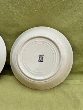 Pareja cuencos loza vintage Santander IT (22x5cm)