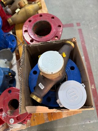 Lote contadores agua diferentes medidas