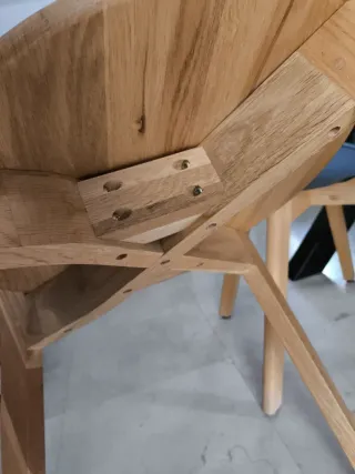 Silla de madera estilo nórdico