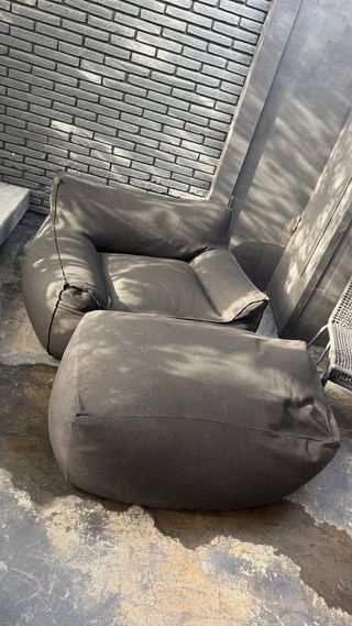 Set Puff + Reposapiés Exterior/Interior