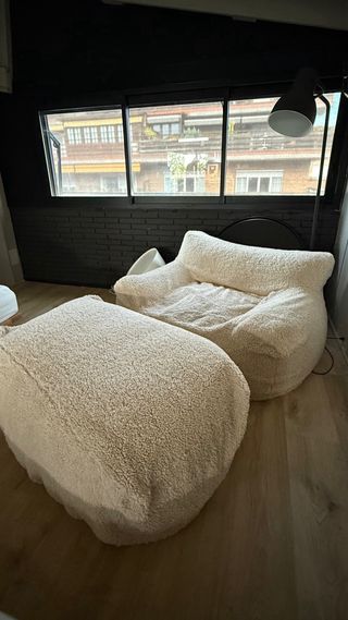 Set Puff + Reposapiés Exterior/Interior