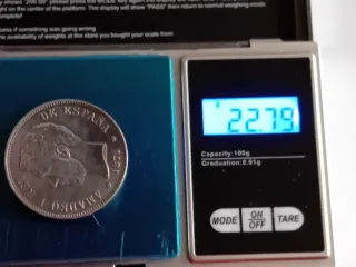 Moneda de plata 5 pesetas  Amadeo I,1871