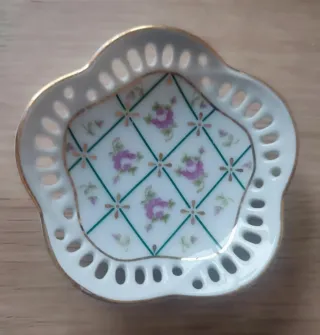 Piatto decorativo Limoges floreale