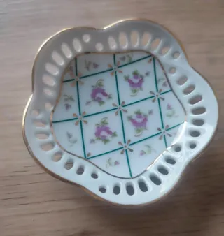 Piatto decorativo Limoges floreale