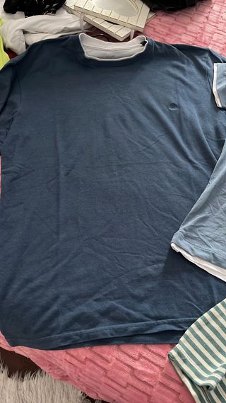 Camisetas hombre azul y verde