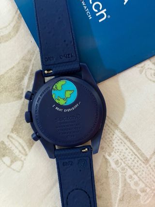 Omega x Swatch Reloj Negro y Azul