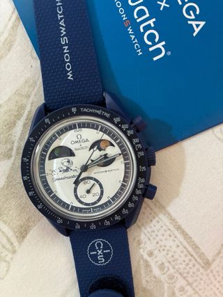 Omega x Swatch Reloj Negro y Azul
