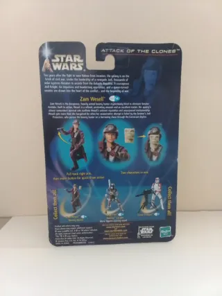 Star Wars Zam Wesell Figura Ataque de los Clones