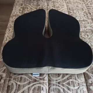 Cojín Lumbar y Coxis Negro/Gris