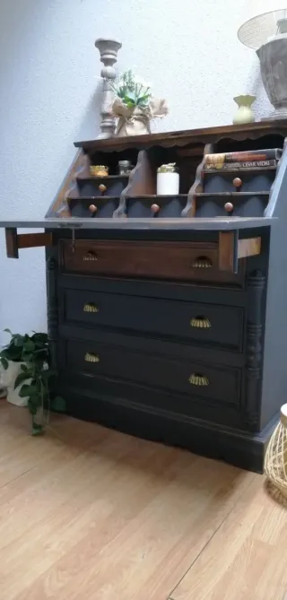 Escritorio Buro de madera vintage